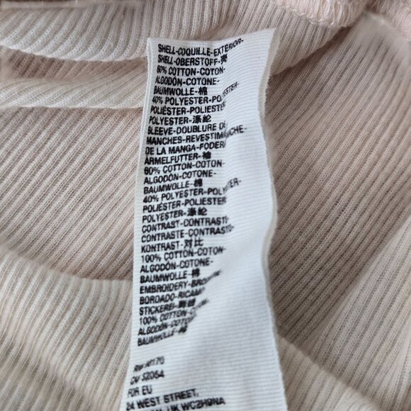 We The Free Patchwork Boho Shirt Lg Light Pink Oversized Relaxed Long Sleeve Top - Picture 10 of 13